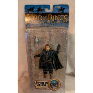 Toy Biz Lord of the Rings Pippin in Armor Action Figure NIB 2003 Vintage Y2K